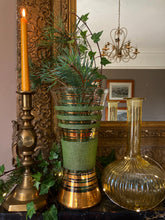 Load image into Gallery viewer, Pair of large antique brass candlesticks

