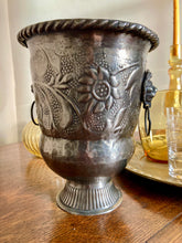 Load image into Gallery viewer, A pewter footed champagne or wine cooler in Arts &amp; Crafts style
