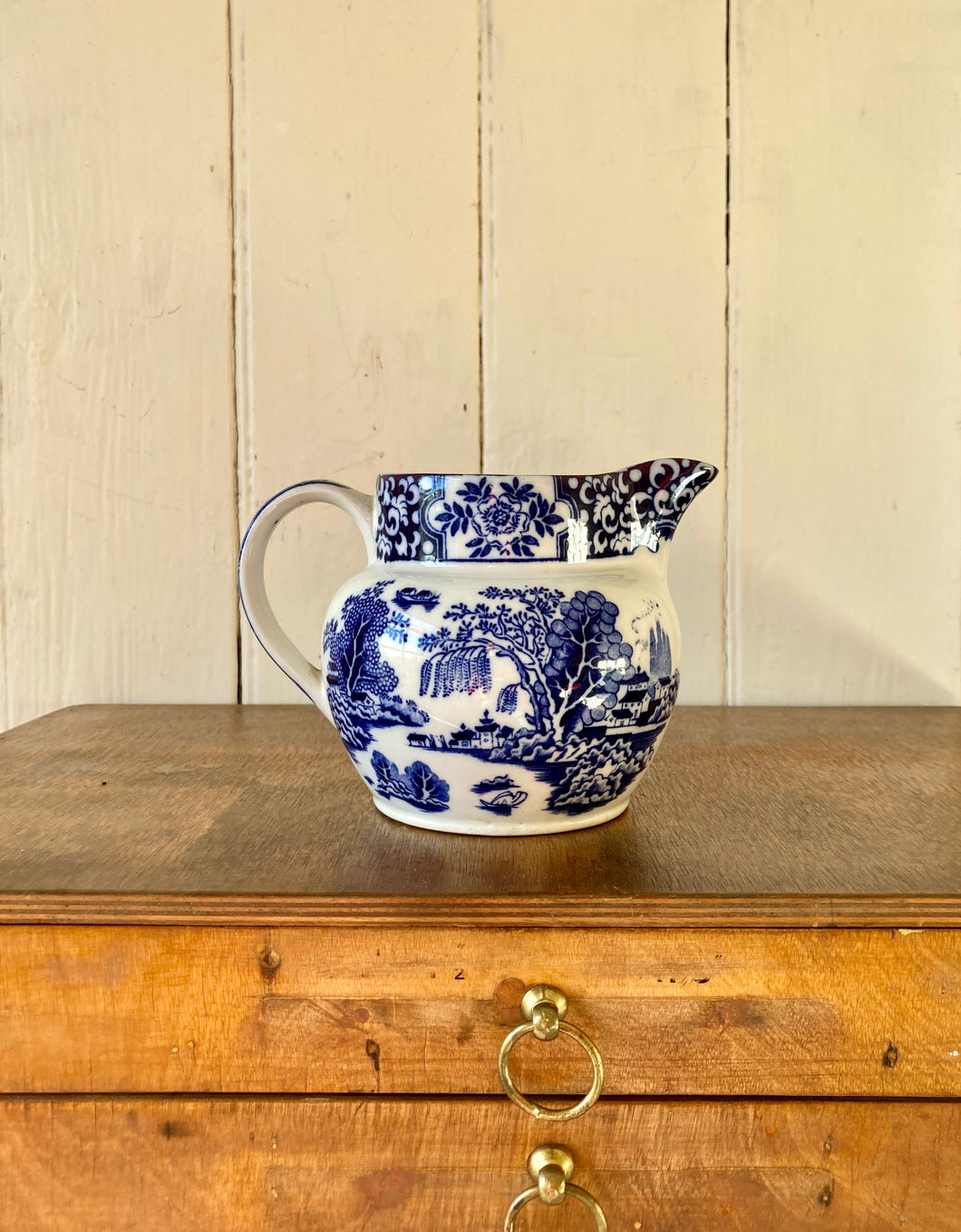 Green & Co. Ltd 'Ming' design blue and white jug