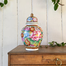 Load image into Gallery viewer, Hand-painted floral ginger jar
