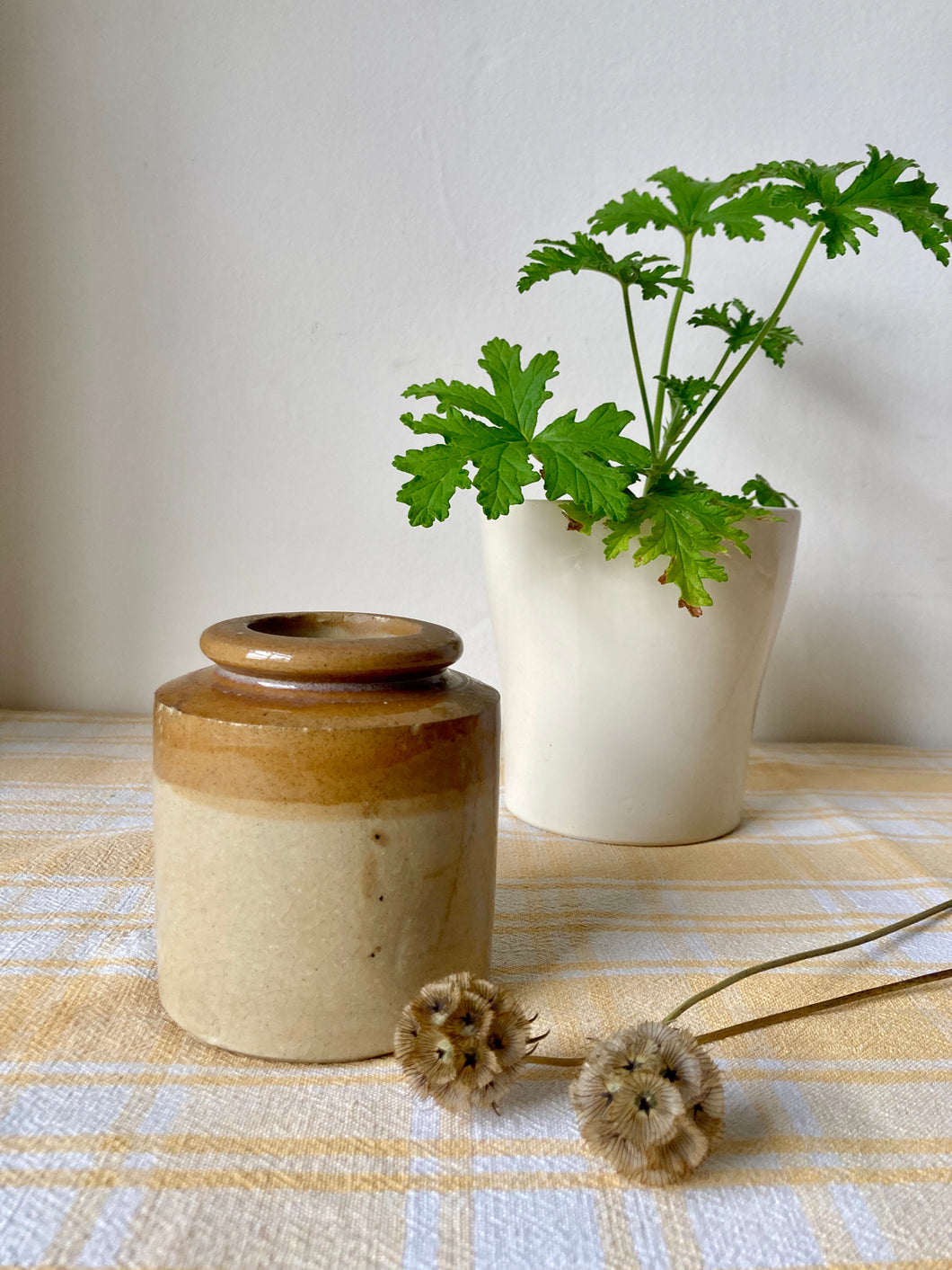 Small stoneware pot