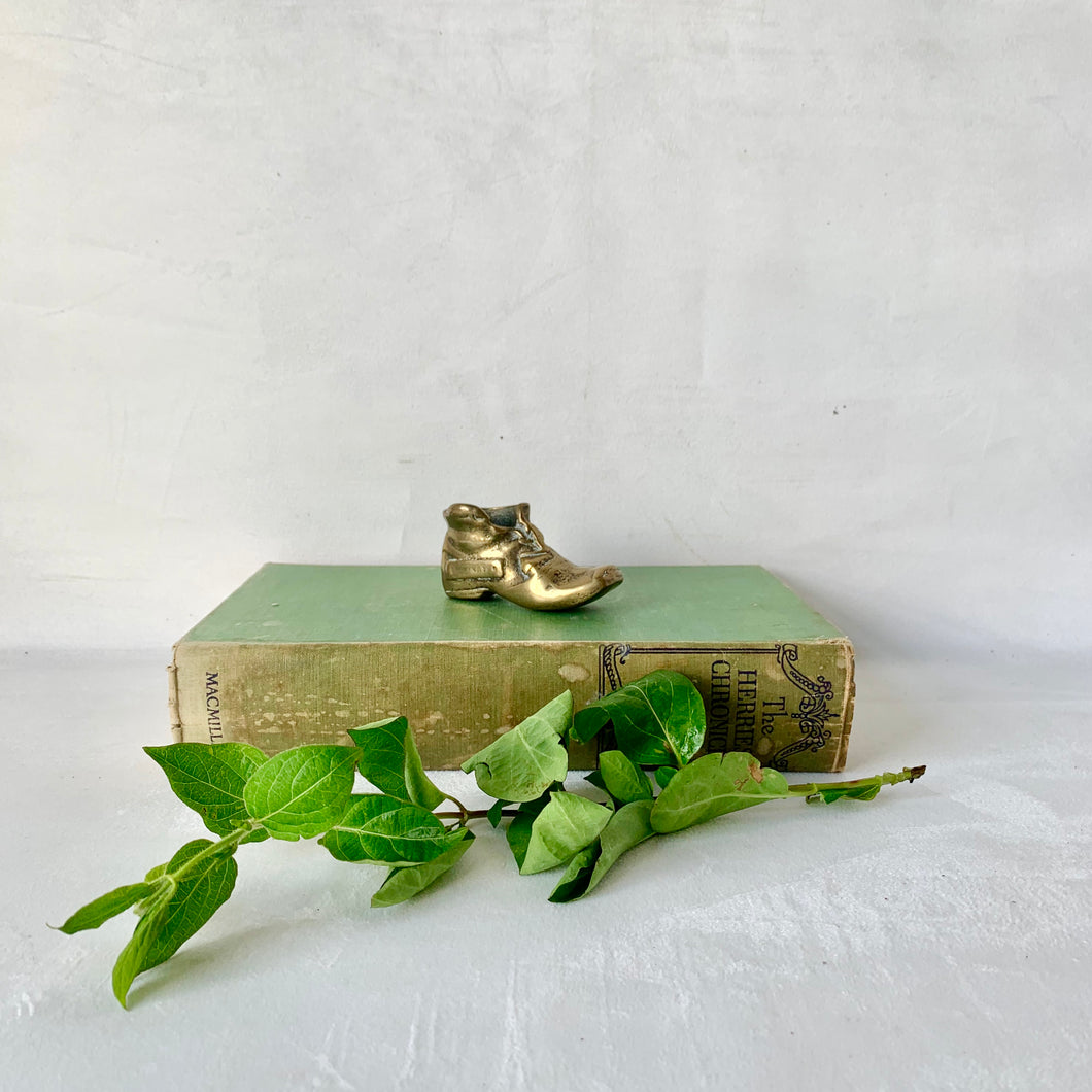 Miniature brass boot