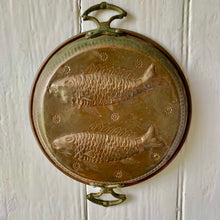 Load image into Gallery viewer, Vintage copper decorative fish pan
