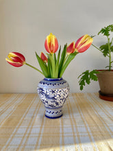 Load image into Gallery viewer, Portuguese blue and white hand painted vase
