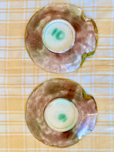 Load image into Gallery viewer, Antique majolica shell plates with lustre glaze
