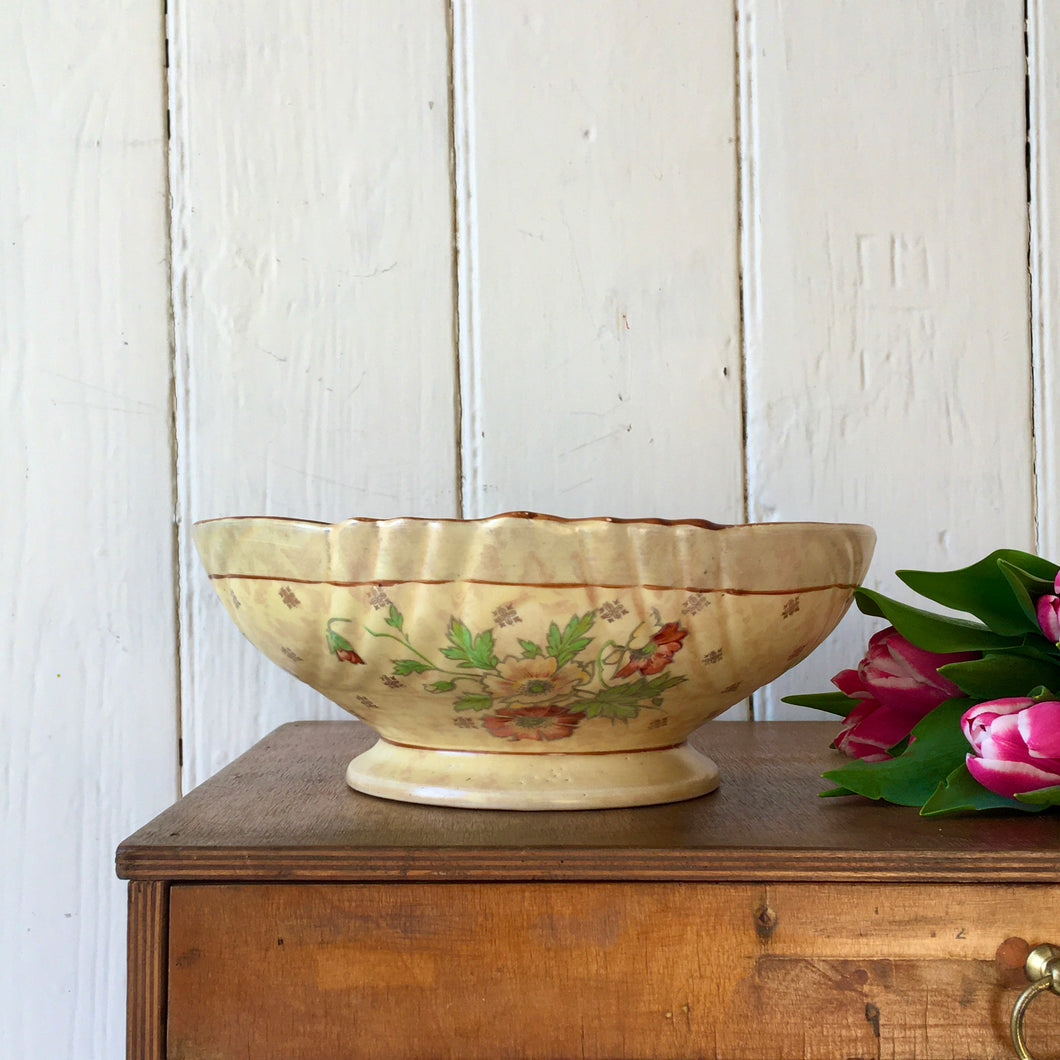Arthur Wood footed floral bowl