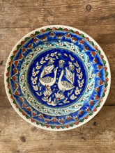 Load image into Gallery viewer, Hand painted plate with geese and tulips from Kutahya, Turkey
