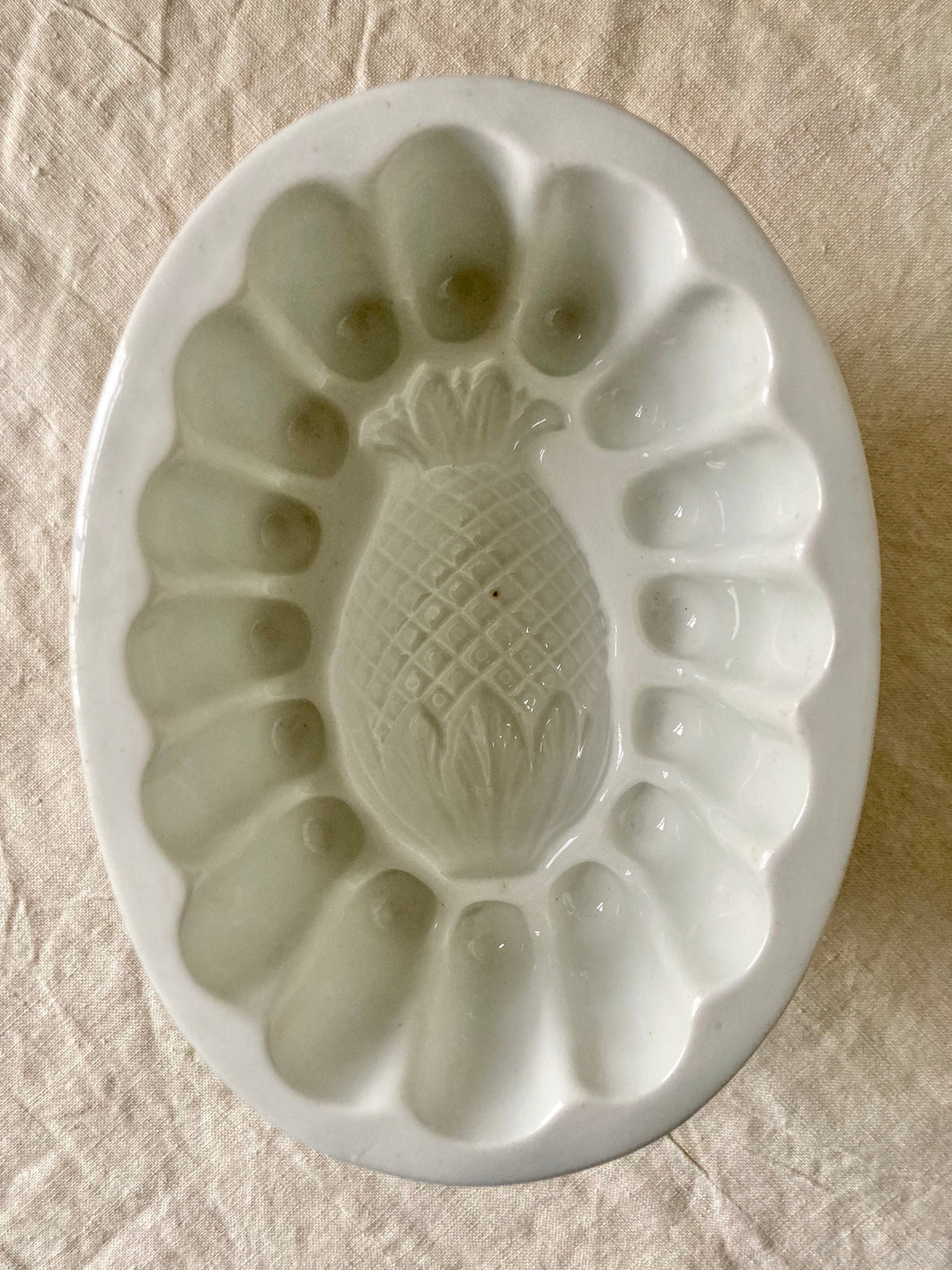 Rare antique Victorian Copeland pineapple shaped jelly mould