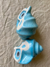 Load image into Gallery viewer, A pair of pastel blue salt and pepper shells
