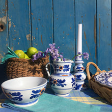 Load image into Gallery viewer, A pair of hand painted candlesticks

