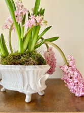Load image into Gallery viewer, White ceramic Italian planter or mantle vase
