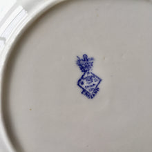 Load image into Gallery viewer, English china blue and white sandwich or cake plate
