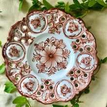 Load image into Gallery viewer, Portuguese decorative floral plate

