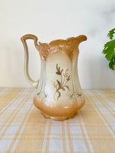 Load image into Gallery viewer, Blush and gilt jug with stag illustration
