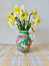 Load image into Gallery viewer, Fruity majolica jug with grapes and strawberries
