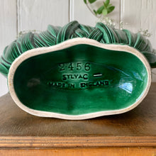 Load image into Gallery viewer, Green leaf Hyacinth Sylvac mantle vase
