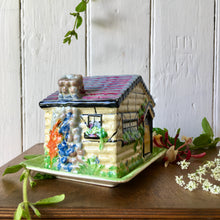 Load image into Gallery viewer, English country cottage butter or cheese lidded dish
