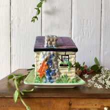 Load image into Gallery viewer, English country cottage butter or cheese lidded dish
